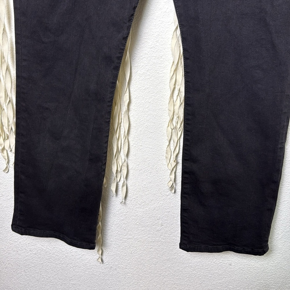 FRAME Black Le High Straight Crop Denim Size 33 - Picture 4 of 11
